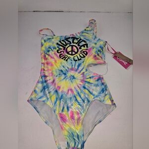 Justice Tie-Dye Kids Swim One Piece